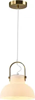 Светильник подвесной Terni V10453-1P Moderli белый 1 лампа, основание золотое в стиле лофт современный 