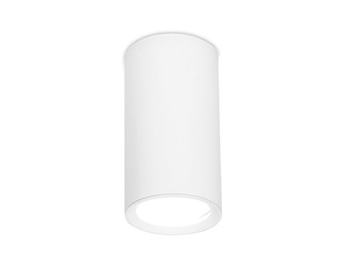 Светильник накладной TN218 Ambrella light белый 1 лампа, основание белое в стиле современный круглый