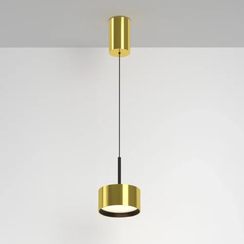 Светильник подвесной LED Glare P102PL-12W3K-BS Maytoni латунь на 1 лампу, основание латунь в стиле современный хай-тек фото 3