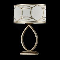 Настольная лампа Fibi H310-11-G Maytoni белая 1 лампа, основание золотое металл в стиле классический 
