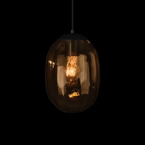 Светильник подвесной Bubble 10427 Brown LOFT IT коричневый на 1 лампу, основание чёрное в стиле современный фото 2