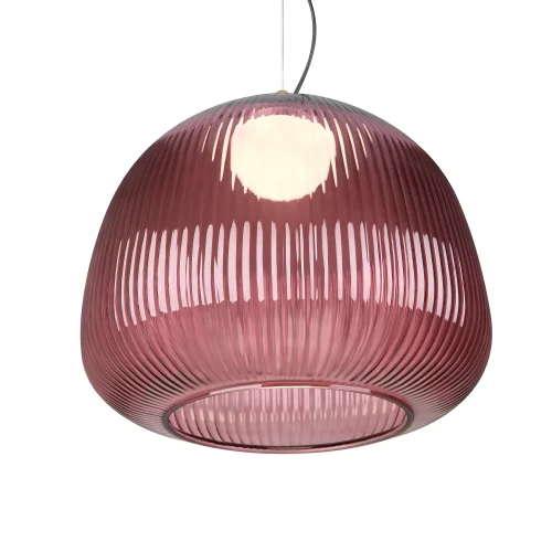 Светильник подвесной LED Enchantment FR5384PL-L11R Freya красный на 1 лампу, основание чёрное в стиле современный фото 5