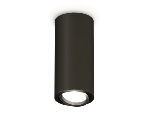 Светильник накладной XS7443002 Ambrella light чёрный 1 лампа, основание чёрное в стиле хай-тек современный круглый