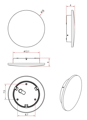Настенный светильник LED уличный Nimbo A1510AL-1WH Arte Lamp уличный IP65 белый на 1 лампу, плафон белый в стиле хай-тек современный LED фото 2 Настенный светильник LED уличный Nimbo A1510AL-1WH Arte Lamp уличный IP65 белый на 1 лампу, плафон белый в стиле хай-тек современный LED фото 2