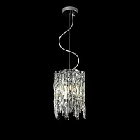 Светильник подвесной ABRIL SP2 Crystal Lux прозрачный на 2 лампы, основание золотое в стиле классический 