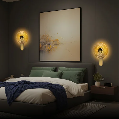 Бра LED Corta CL245023 Citilux янтарный на 1 лампу, основание бронзовое в стиле современный хай-тек фото 7