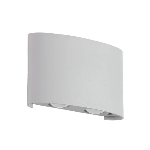 Настенный светильник уличный LED CLT 023W2 WH Crystal Lux уличный IP54 белый на 4 лампы, плафон белый в стиле современный LED фото 3