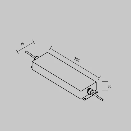 Источник напряжения PSL008 12В 250Вт IP67 812006 Maytoni для светодиодных лент фото 3