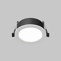 Светильник точечный Orb DL130-GX53-W Maytoni белый на 1 лампу, основание белое в стиле хай-тек современный круглый