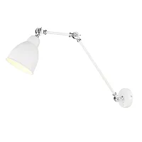 Бра с выключателем Braccio A2055AP-1WH Arte Lamp белый 1 лампа, основание белое в стиле современный 