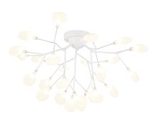 Люстра потолочная TR3011 Ambrella light белая на 27 ламп, основание белое в стиле модерн 
