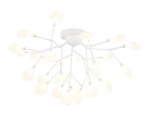 Люстра потолочная TR3011 Ambrella light белая на 27 ламп, основание белое в стиле современный 