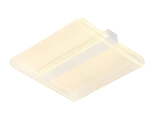 Светильник потолочный LED с пультом FA625 Ambrella light белый на 1 лампу, основание белое в стиле хай-тек квадраты