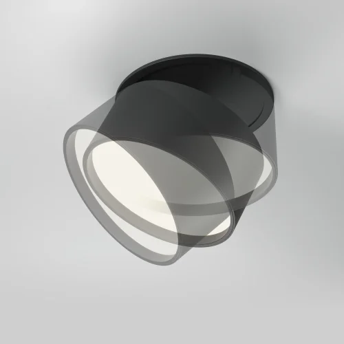 Светильник точечный LED Onda DL024-12W4K-B Maytoni чёрный 1 лампа, основание чёрное в стиле современный хай-тек круглый фото 7