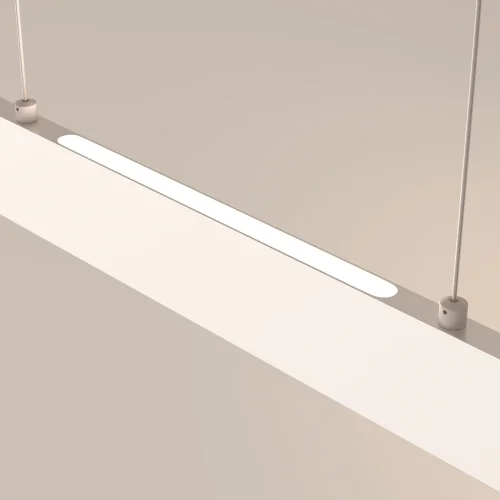 Светильник подвесной LED Step P010PL-L23W4K Maytoni белый на 1 лампу, основание белое в стиле хай-тек минимализм линейный фото 3 Светильник подвесной LED Step P010PL-L23W4K Maytoni белый на 1 лампу, основание белое в стиле хай-тек минимализм линейный фото 3