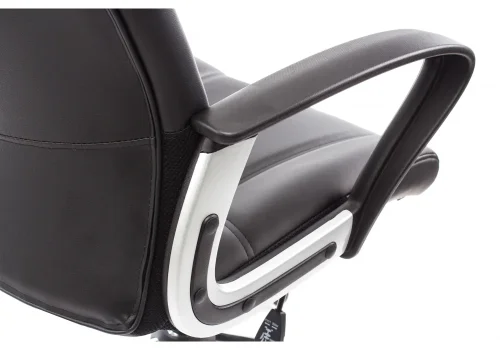 Компьютерное кресло Blanes черное 1733 Woodville, чёрный/искусственная кожа, ножки//, размеры - *1190***630*640 фото 9