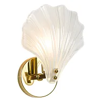 Бра Hesperia LSP-8833 Lussole белый 1 лампа, основание золотое в стиле современный флористика 