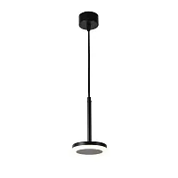 Светильник подвесной LED Sarkal 3077-1P Favourite белый 1 лампа, основание чёрное в стиле хай-тек современный 