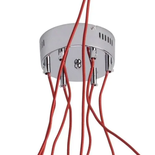 Светильник подвесной LED Котбус 492014406 MW-Light хром на 6 ламп, основание хром красное в стиле современный паук фото 10