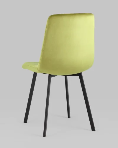 Стул Chilly, велюр фисташковый, сиденье УТ000039629 Stool Group, оливковый/велюр, ножки/металл/чёрный, размеры - ***** фото 7