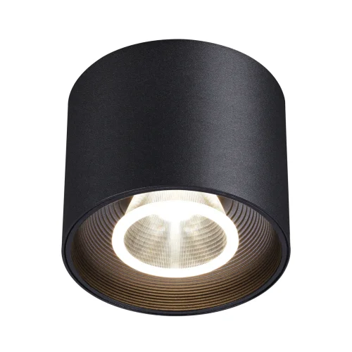 Светильник накладной LED Bind 358792 Novotech чёрный 1 лампа, основание чёрное в стиле хай-тек круглый фото 4