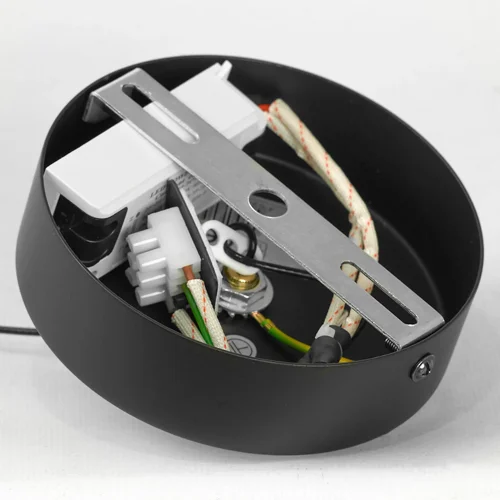 Светильник подвесной LED Kimble LSP-7417 Lussole белый чёрный на 2 лампы, основание чёрное в стиле современный хай-тек фото 6