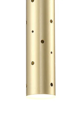 Светильник подвесной LED CLT 232C600 GO 3000K Crystal Lux золотой на 1 , основание золотое в стиле современный трубочки фото 2