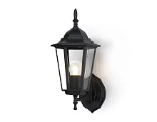 Настенный светильник ST2010 Ambrella light уличный IP54 чёрный 1 лампа, плафон прозрачный в стиле модерн хай-тек E27