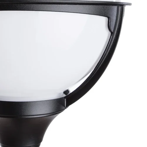 Парковый светильник MONACO A1496PA-1BK Arte Lamp уличный IP44 чёрный 1 лампа, плафон белый в стиле современный E27 фото 3