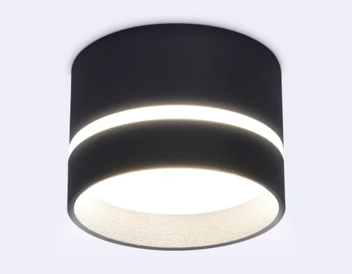 Светильник накладной TN622 Ambrella light чёрный 1 лампа, основание чёрное в стиле современный хай-тек круглый фото 3