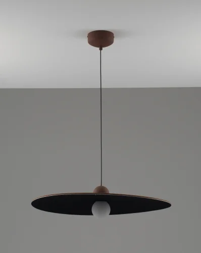 Светильник подвесной LED Niko V11094-PL Moderli коричневый на 1 лампу, основание коричневое в стиле современный лофт 