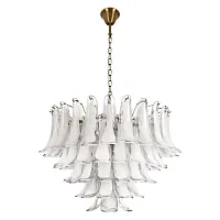 Люстра подвесная Лилу / Lilou 10600/800 Clear LOFT IT белая прозрачная на 18 ламп, основание бронзовое в стиле 