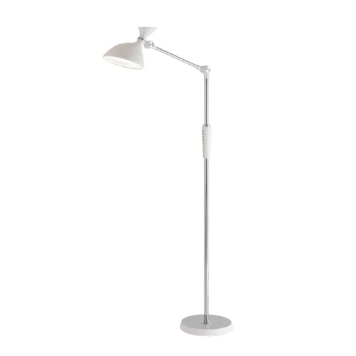 Торшер LED Horsa 8330/15FL Lumion для чтения белый на 1 лампу, основание белое в стиле хай-тек современный фото 4