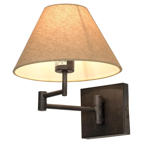 Бра LSP-8541 Lussole бежевый на 1 лампа, основание коричневое в стиле кантри 