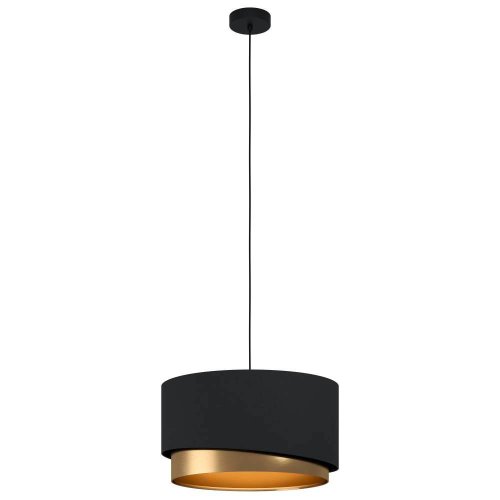 Светильник подвесной Manderline 39925 Eglo латунь чёрный 1 лампа, основание чёрное в стиле современный 