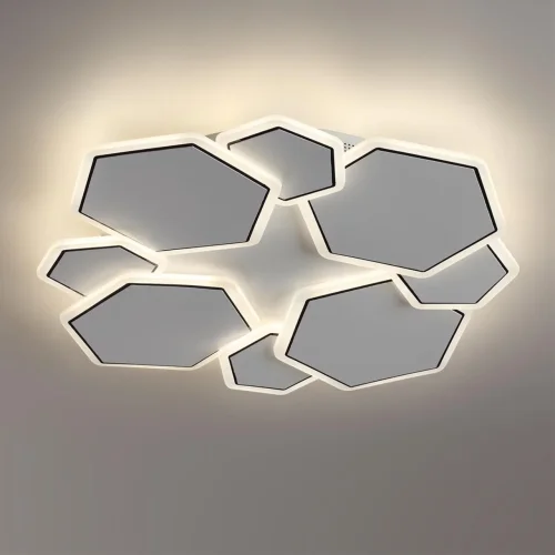 Светильник потолочный LED Bridge 8012/75CL Lumion белый на 1 лампу, основание белое в стиле минимализм фото 6
