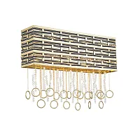 Бра PERSO W4930.3 gold&black Lucia Tucci бежевый на 3 лампы, основание золотое в стиле арт-деко Бра PERSO W4930.3 gold&black Lucia Tucci бежевый на 3 лампы, основание золотое в стиле арт-деко