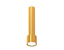 Светильник подвесной XP8121001 Ambrella light золотой на 1 лампу, основание белое в стиле хай-тек 
