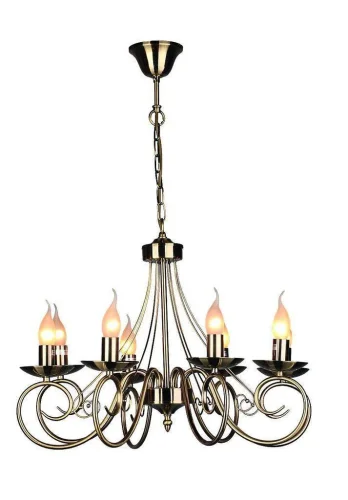 Люстра подвесная Modena OML-35523-08 Omnilux без плафона на 8 ламп, основание бронзовое в стиле классический  Люстра подвесная Modena OML-35523-08 Omnilux без плафона на 8 ламп, основание бронзовое в стиле классический