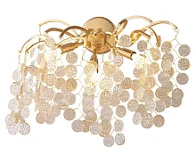 Бра Авани 07873,33 Kink Light прозрачный 3 лампы, основание золотое в стиле 10086 флористика ветви