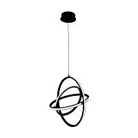 Светильник подвесной LED Retornio 39892 Eglo чёрный 1 лампа, основание чёрное в стиле минимализм хай-тек кольца