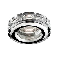 Светильник точечный GX5.3 AQUA 369879 Novotech прозрачный серый 1 лампа, основание серое хром в стиле модерн 