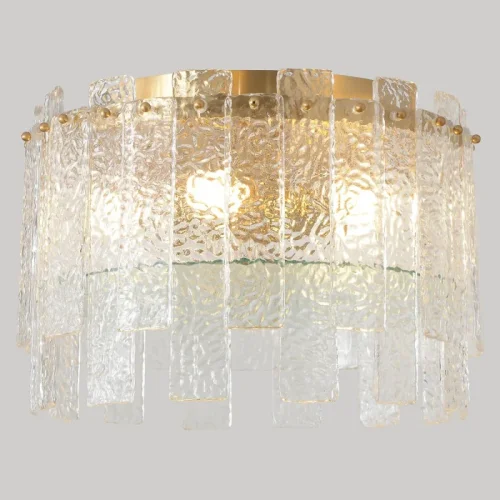 Светильник потолочный RICARDO PL5 BRASS Crystal Lux латунь на 5 ламп, основание латунь в стиле американский фото 2 Светильник потолочный RICARDO PL5 BRASS Crystal Lux латунь на 5 ламп, основание латунь в стиле американский фото 2
