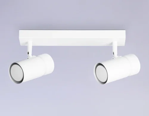 Спот с 2 лампами TA13177 Ambrella light белый GU10 в стиле хай-тек современный  фото 5