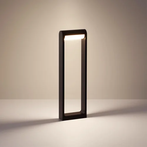 Парковый светильник LED Twinset 7117/12GL Odeon Light уличный IP65 чёрный на 1 лампу, плафон чёрный в стиле хай-тек современный LED фото 4