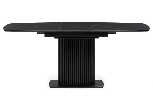 Керамический стол Фестер 160(205)х90х76 черный мрамор / черный 572422 Woodville столешница чёрная из керамика фото 3