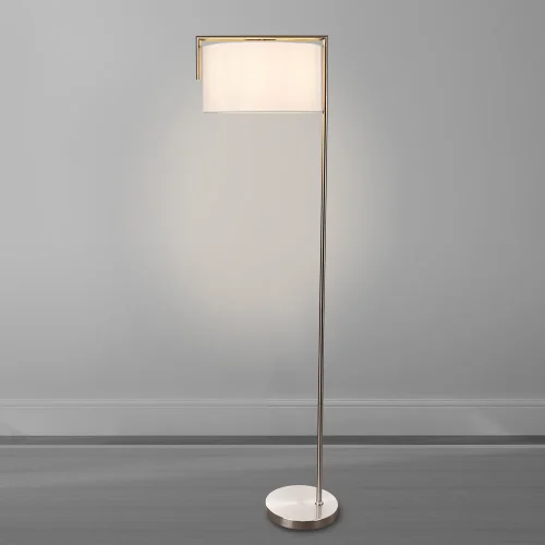 Торшер Aperol A5031PN-1SS Arte Lamp  белый 1 лампа, основание серебряное в стиле современный
 фото 2