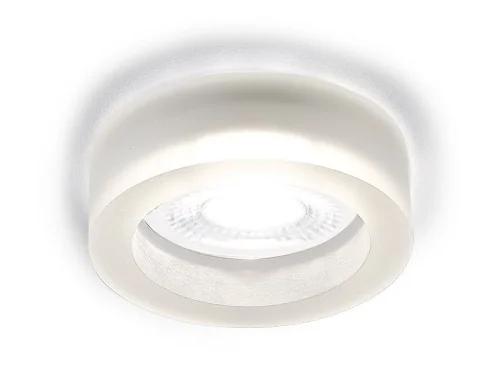 Светильник точечный S9160 W Ambrella light прозрачный 1 лампа, основание хром в стиле современный  фото 2
