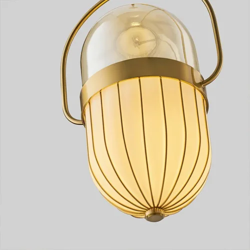 Светильник подвесной TEND 141066-26 ImperiumLoft белый 1 лампа, основание золотое в стиле современный  фото 5