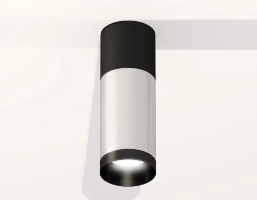 Светильник накладной Techno Spot XS XS6325060 Ambrella light серебряный 1 лампа, основание чёрное в стиле хай-тек современный круглый фото 2